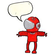 cartoon astronaut with speech bubble N34
