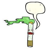 cartoon marijuana character with speech bubble N2