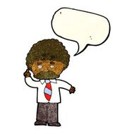 cartoon teacher with speech bubble N3