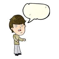 cartoon shocked man with speech bubble N33
