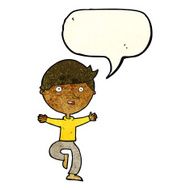 cartoon excited man with speech bubble N18