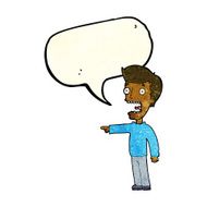 cartoon terrified man with speech bubble N68