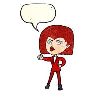 cartoon vampire girl with speech bubble N69