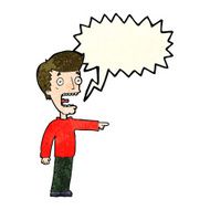cartoon terrified man with speech bubble N69
