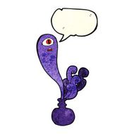 cartoon halloween ghost in bottle with speech bubble N6