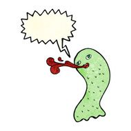 funny cartoon ghost with speech bubble N29