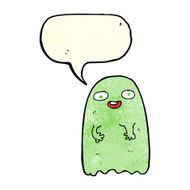 funny cartoon ghost with speech bubble N32
