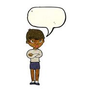 cartoon annoyed woman with speech bubble N60