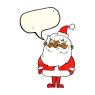 cartoon santa claus with speech bubble N62