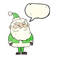 cartoon santa claus with speech bubble N64