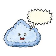 cartoon cloud with speech bubble N7