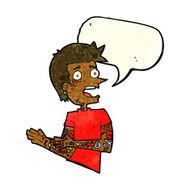 cartoon man with tattoos speech bubble N3