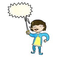 cartoon man with sword speech bubble N3