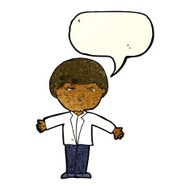 cartoon annoyed man with speech bubble N27