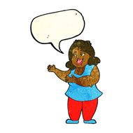 cartoon woman singing with speech bubble N2