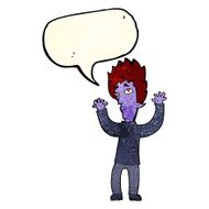 cartoon vampire giving up with speech bubble N3