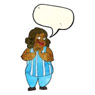 cartoon happy cook with speech bubble N2