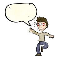 cartoon terrified man with eyes popping out speech bubble N4