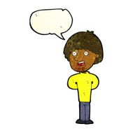 cartoon happy man with speech bubble N147