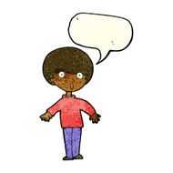 cartoon surprised man with speech bubble N46