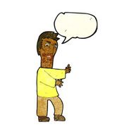 cartoon angry man with speech bubble N28