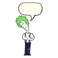 cartoon vampire with speech bubble N36