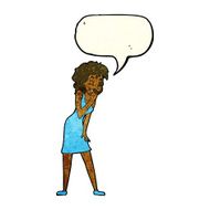cartoon woman laughing with speech bubble N3