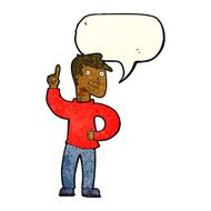 cartoon man with great idea speech bubble N9