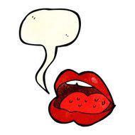 cartoon open mouth with speech bubble N3