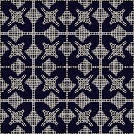 Ethnic monochrome seamless pattern Hand-drawn background template N5