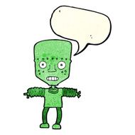 cartoon robot with speech bubble N61