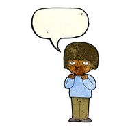 cartoon surprised man with speech bubble N50