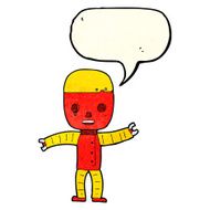 cartoon robot with speech bubble N62