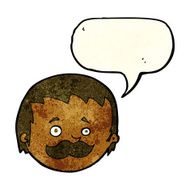 cartoon man with mustache speech bubble N27