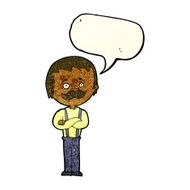 cartoon man with mustache speech bubble N28