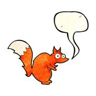 funny startled squirrel cartoon with speech bubble N3