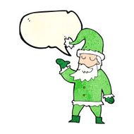 cartoon santa claus with speech bubble N70