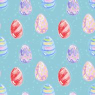 seamless pattern with easter eggs N3