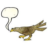 cartoon bird with speech bubble N112
