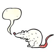 cartoon rat with speech bubble N2