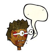 cartoon surprised man with eyes popping out speech bubble N3