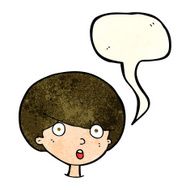 cartoon surprised boy with speech bubble N12
