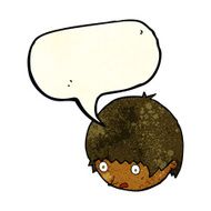 cartoon shocked face with speech bubble N4