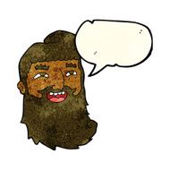 cartoon man with beard laughing speech bubble N2