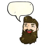 cartoon man with beard laughing speech bubble N3