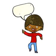 cartoon man pointing with speech bubble N71