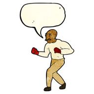 cartoon boxer with speech bubble N2