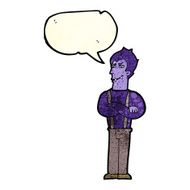 cartoon vampire with speech bubble N42