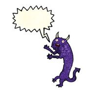 cartoon devil with speech bubble N4