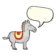 cartoon donkey with speech bubble N2